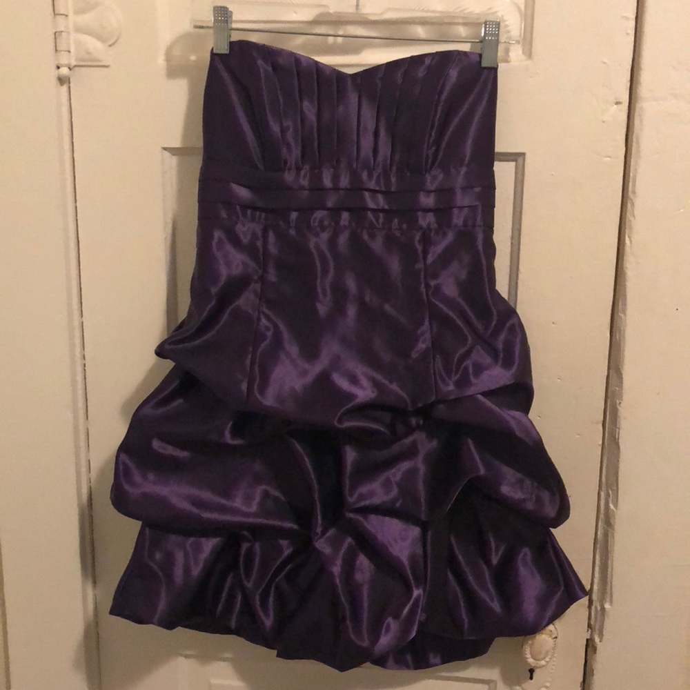 Strapless Purple Mini Dress size 7